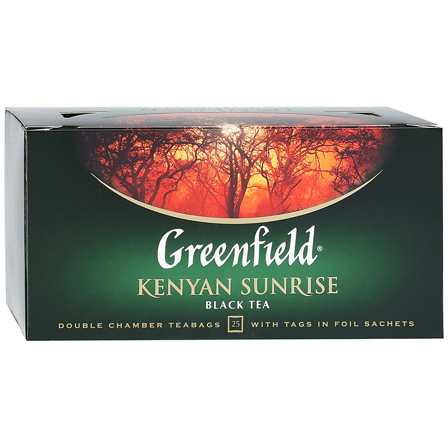 Купить greenfield чай черный kenyan sunrise, 25x2г с доставкой на дом в  Москве в интернет-магазине Продукты24